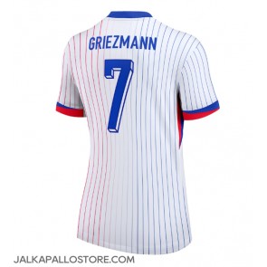 Ranska Antoine Griezmann #7 Vieraspaita Naisten EM-Kisat 2024 Lyhythihainen